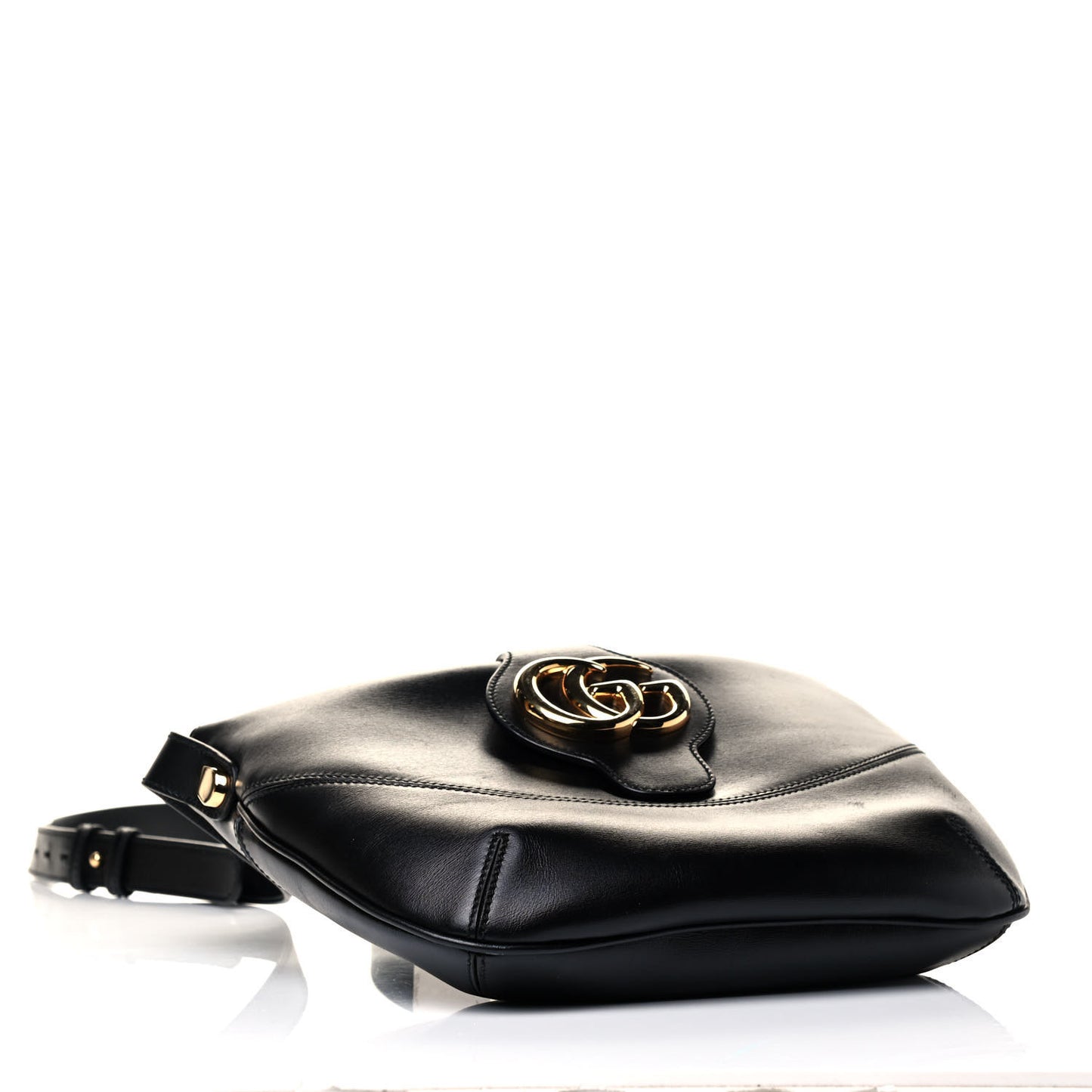 Calfskin Medium Arli Shoulder Bag Black