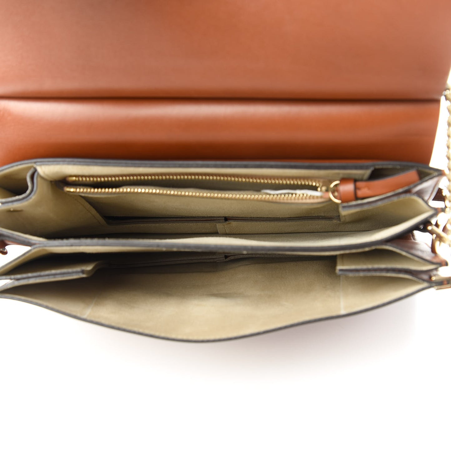Suede Calfskin Medium Faye Shoulder Bag Tobacco