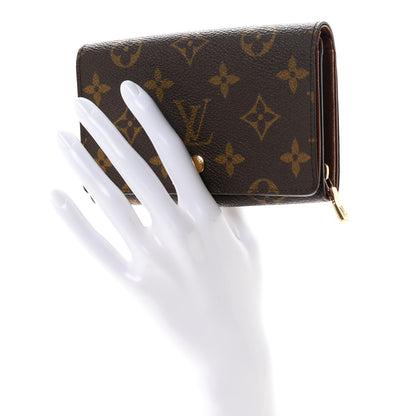 Louis Vuitton Monogram Porte-Monnaie Billets Tresor Wallet 2 of 9