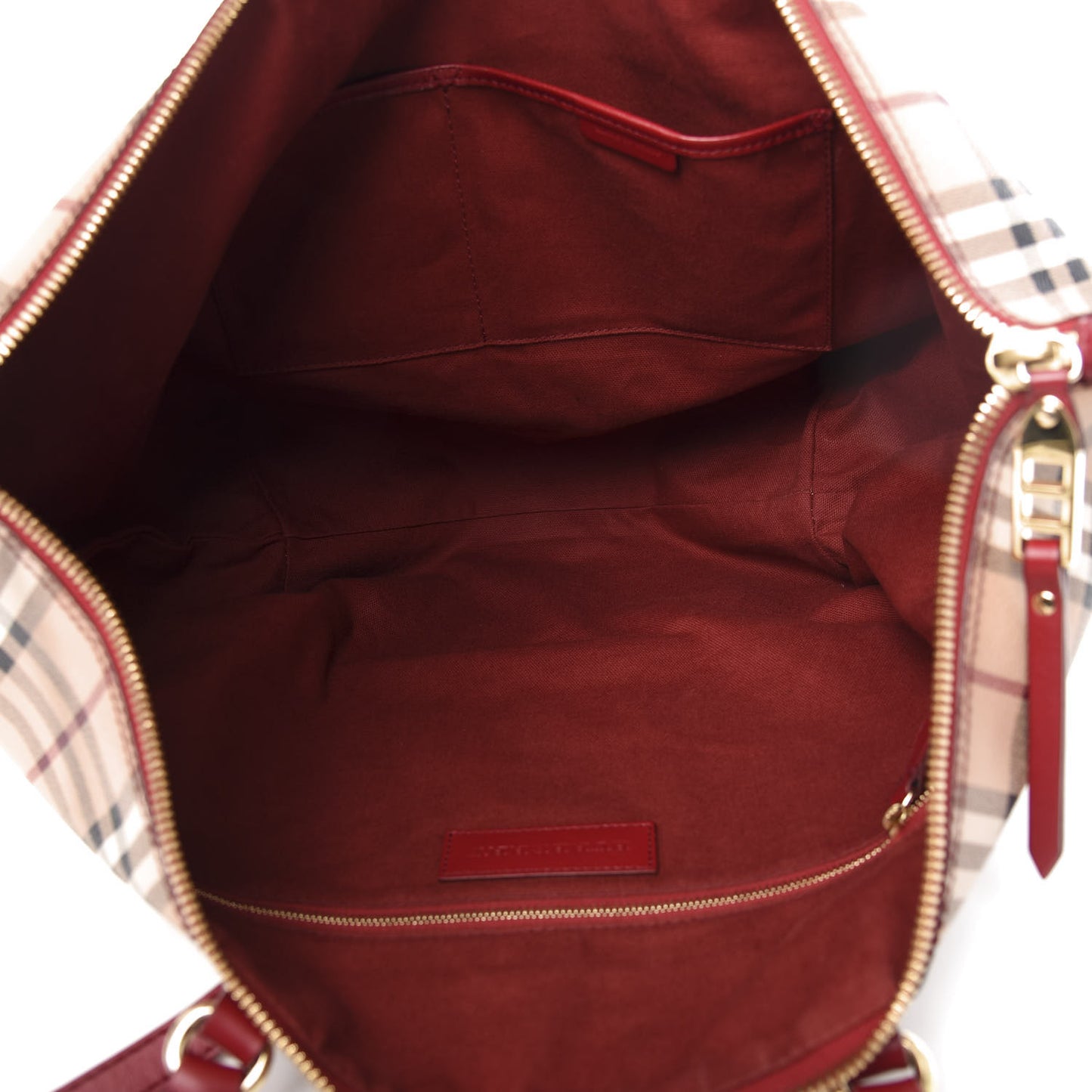 Haymarket Check Medium Salisbury Tote Military Red