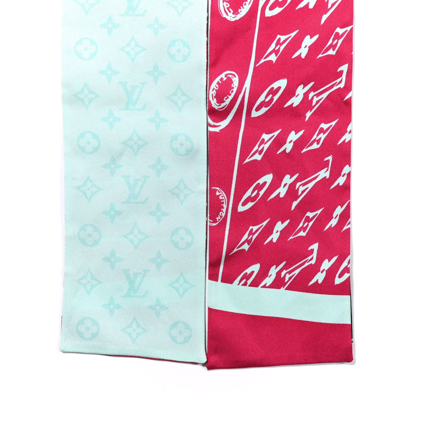 Louis Vuitton Silk Monogram Trunkit Bandeau Framboise 4 of 4