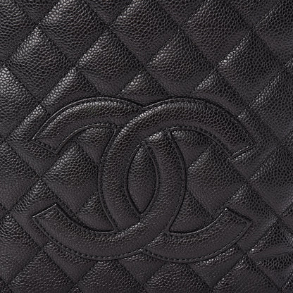 Chanel Caviar Quilted Petit Shopping Tote PST Black 10 of 12