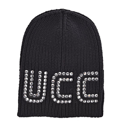 Gucci X SEGA Wool Crystal Guccy Beanie Hat M Black 1 of 6