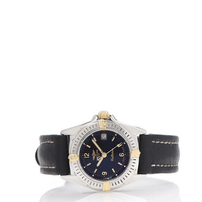 Breitling Stainless Steel 18K Yellow Gold Calfskin 28mm Callistino Quartz Watch Black B52045.1 2 of 9