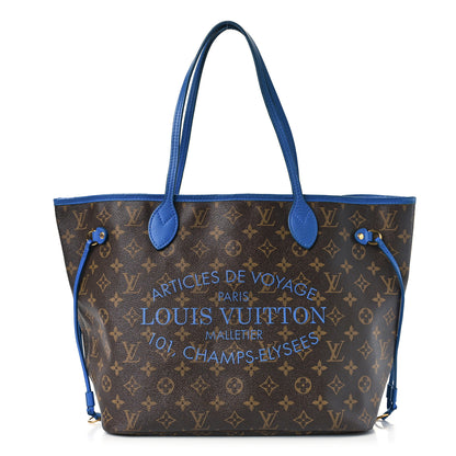 Louis Vuitton Monogram Articles de Voyage Ikat Neverfull MM Grand Blue 1 of 8
