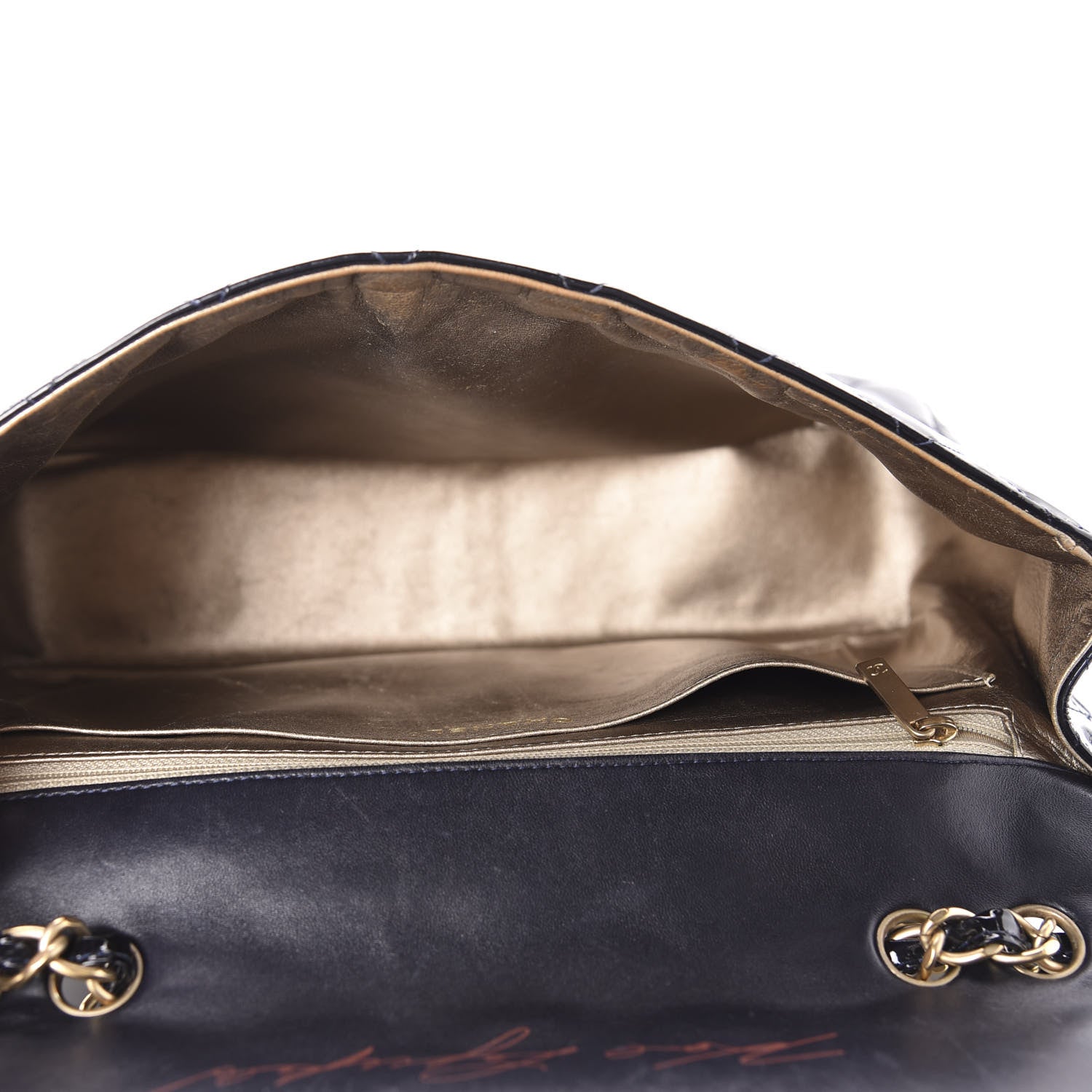 Chanel Patent Quilted Mobile Art Jumbo Single Flap Navy 5 of 11