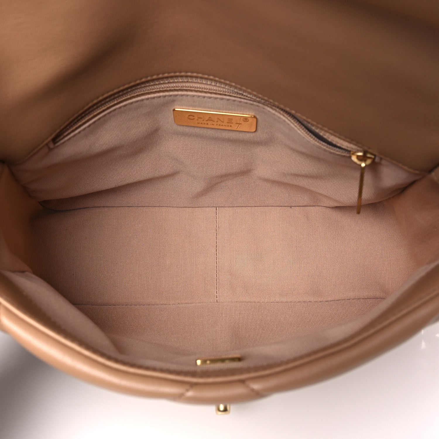 Chanel Lambskin Quilted Medium Chanel 19 Flap Brown 5 of 11