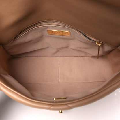 Chanel Lambskin Quilted Medium Chanel 19 Flap Brown 5 of 11