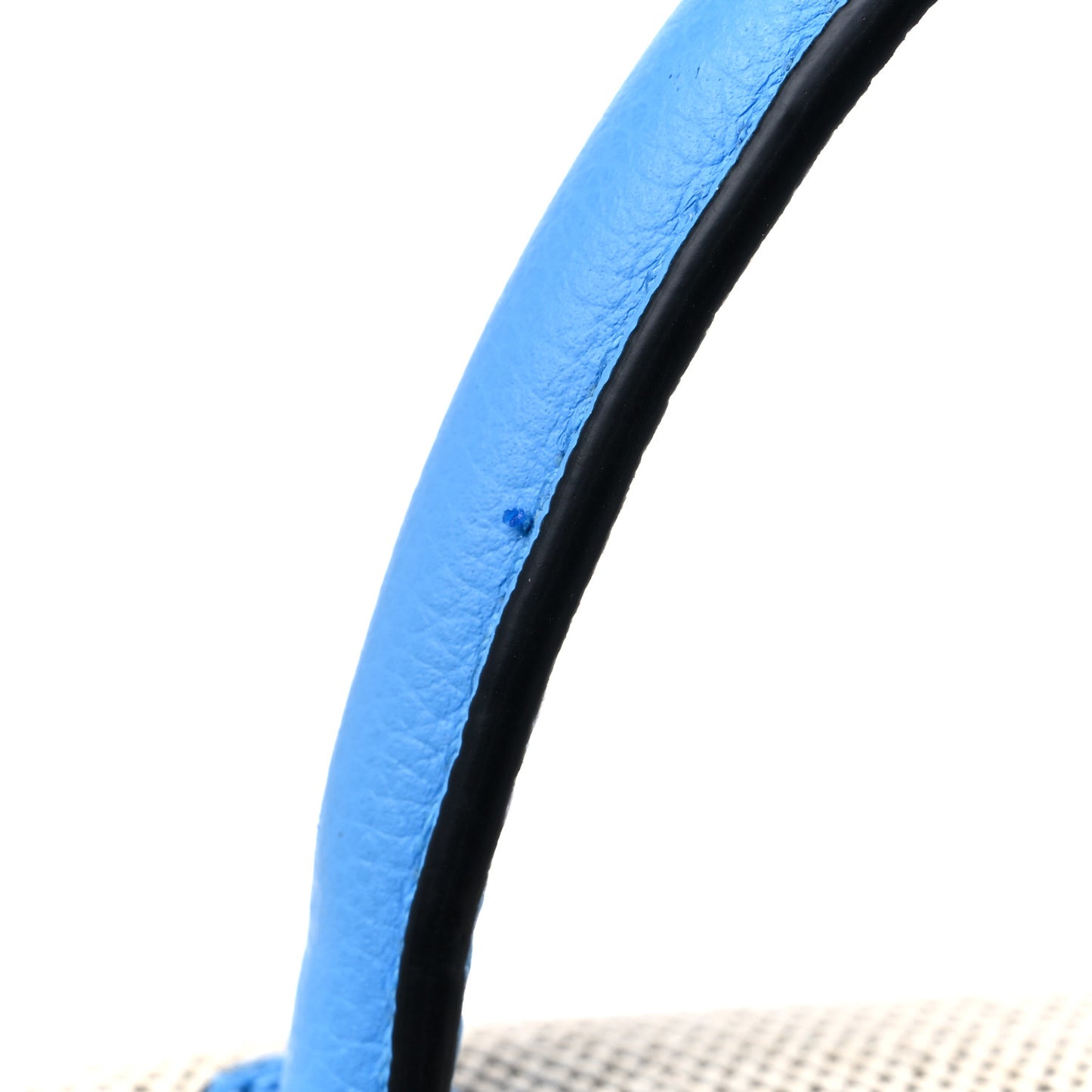 Grained Calfskin Canvas Medium La Medusa Chain Top Handle Handbag Rope Blue