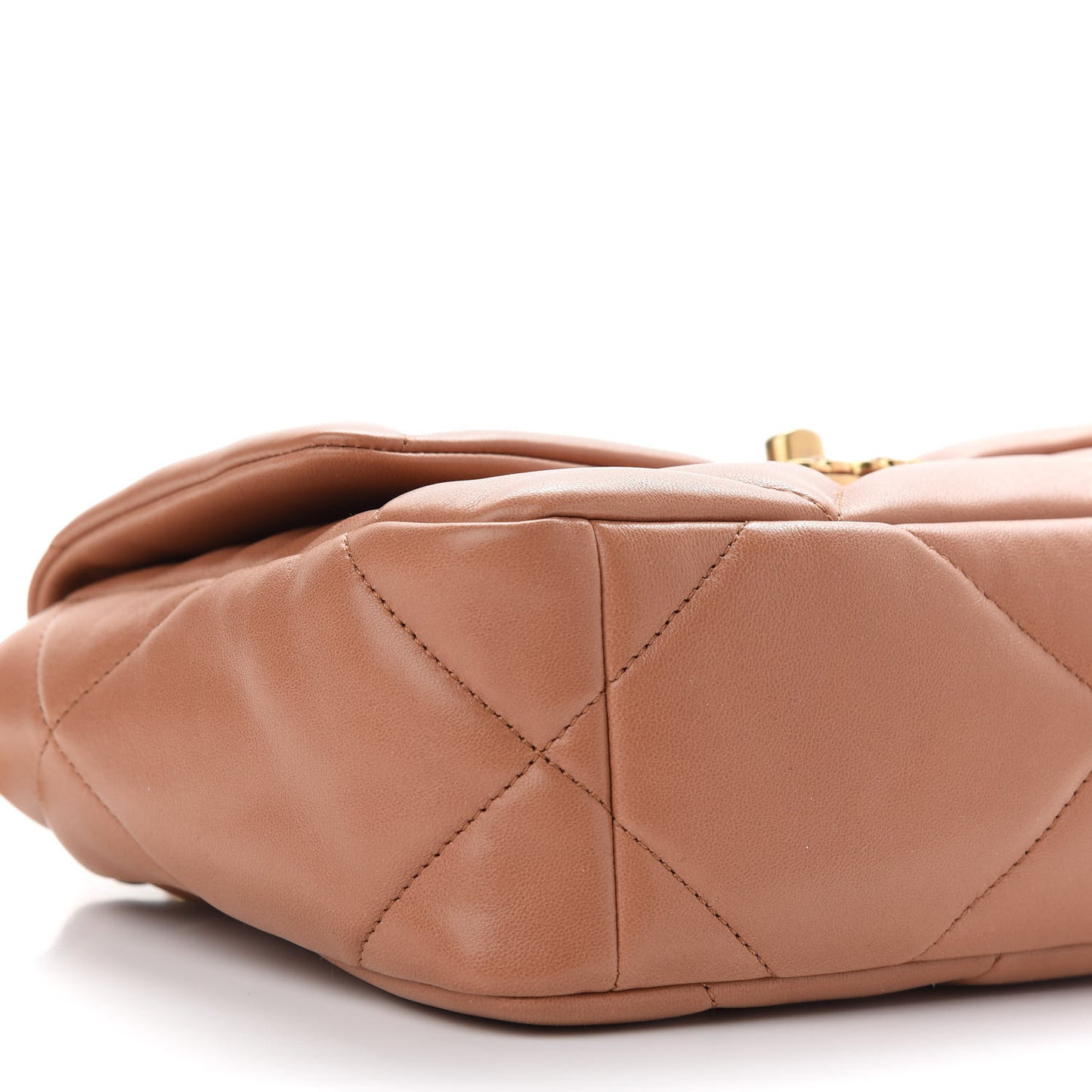 Lambskin Quilted Medium Chanel 19 Flap Brown