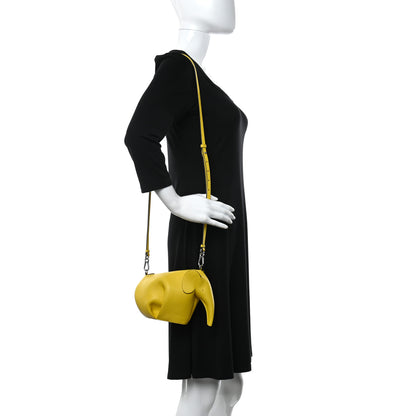 Loewe Calfskin Mini Elephant Crossbody Bag Yellow 2 of 14