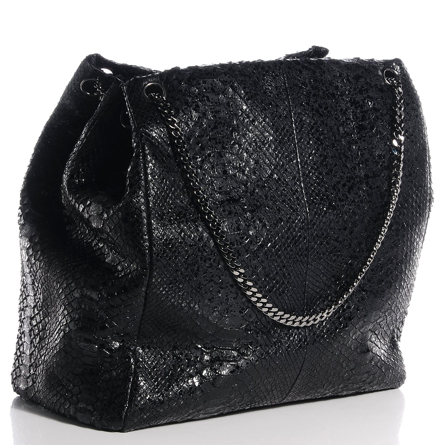 Python Large Tote Black