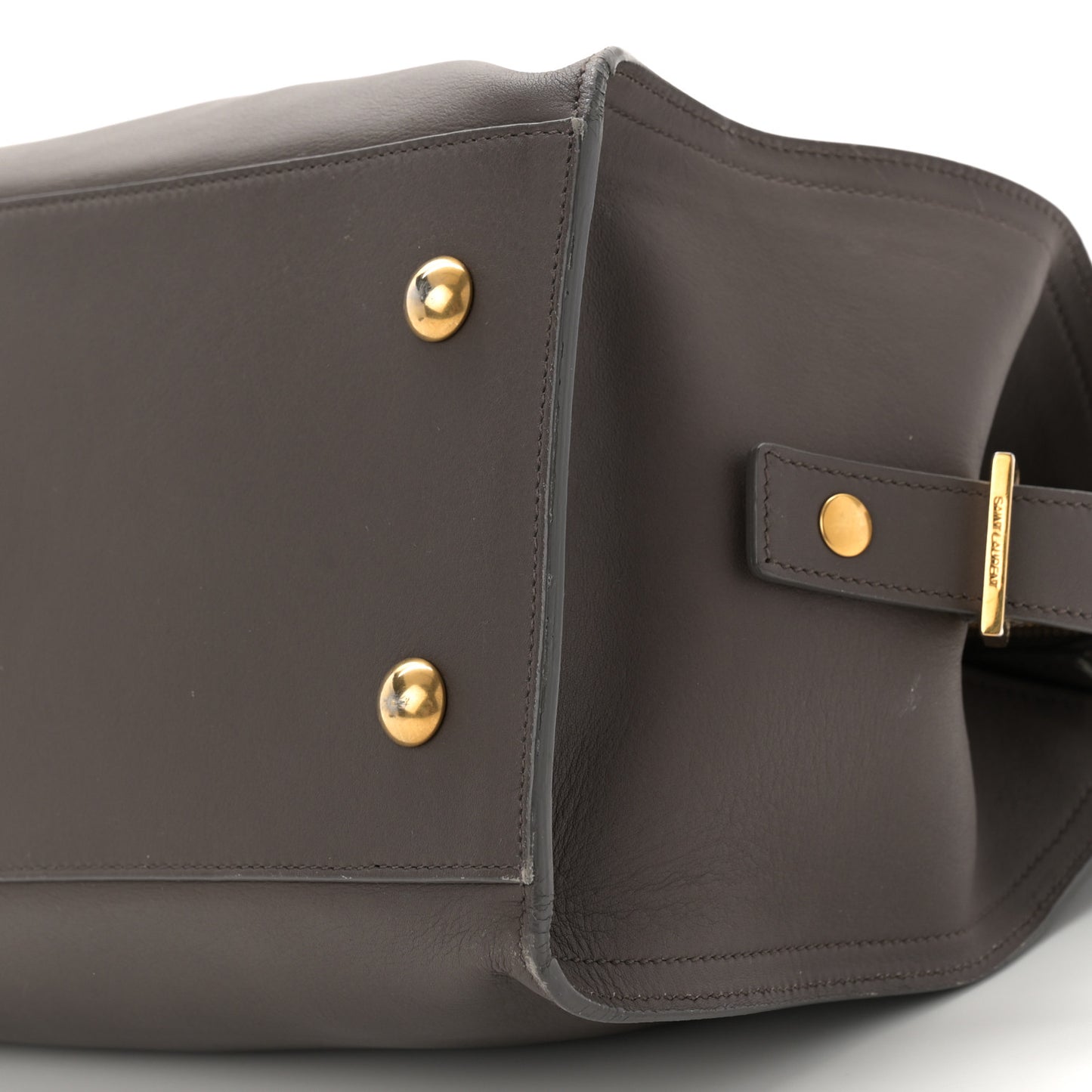 Calfskin Small Classic Y Cabas Gray