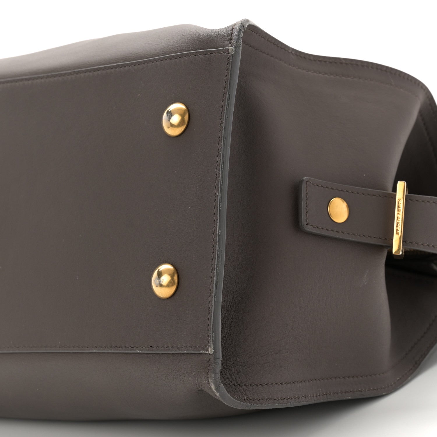Saint Laurent Calfskin Small Classic Y Cabas Gray 9 of 12