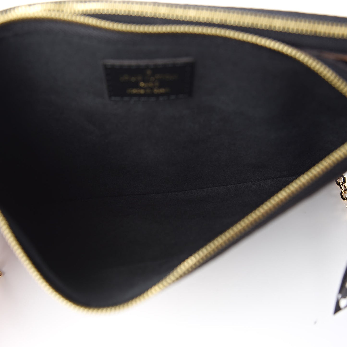 Monogram Giant Jungle Pochette Double Zip Black