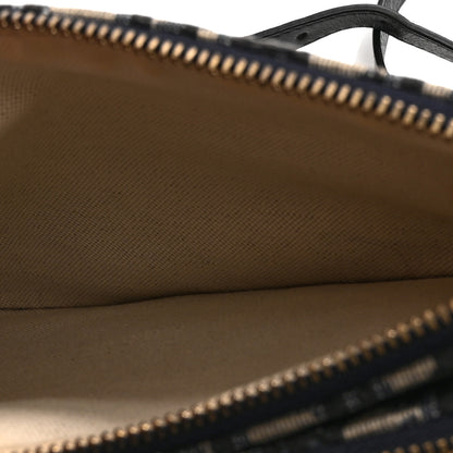 Christian Dior Oblique Saddle Pouch With Strap Navy Blue 5 of 12