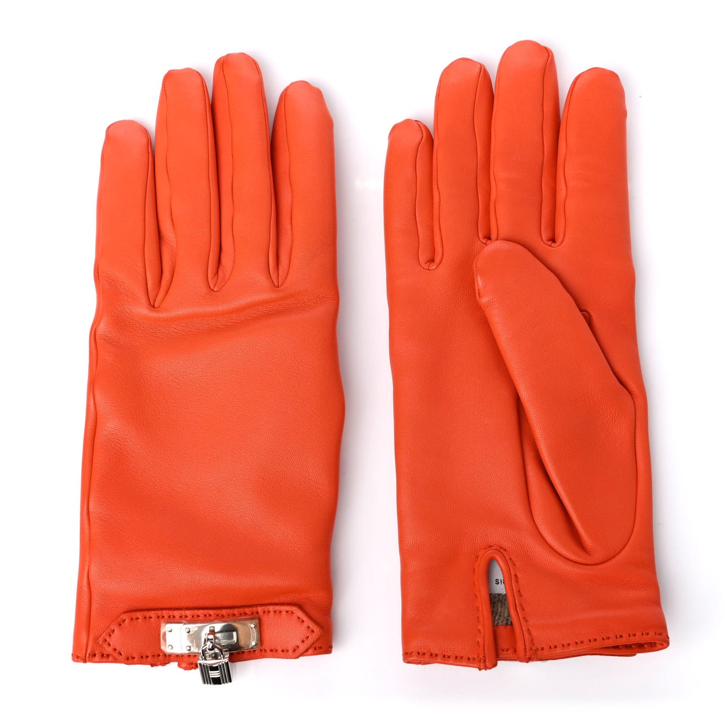Lambskin Soya Kelly Lock Gloves 7.5 Feu
