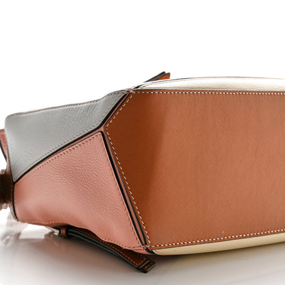 Loewe Calfskin Small Puzzle Bag Soft Pink Tan White 8 of 9