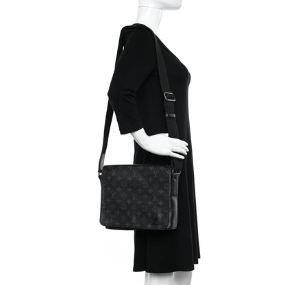 Louis Vuitton Monogram Eclipse District PM Black 2 of 18