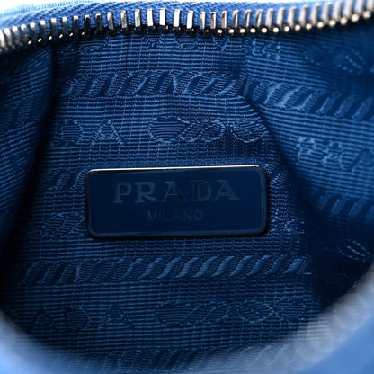 Prada Tessuto Nylon Gaufre Shoulder Bag Light Blue 6 of 8