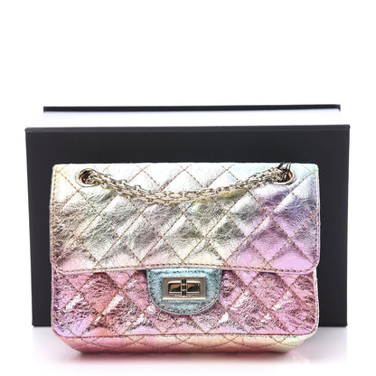 Chanel Metallic Goatskin Quilted Mini 2.55 Reissue Flap Multicolor 10 of 10