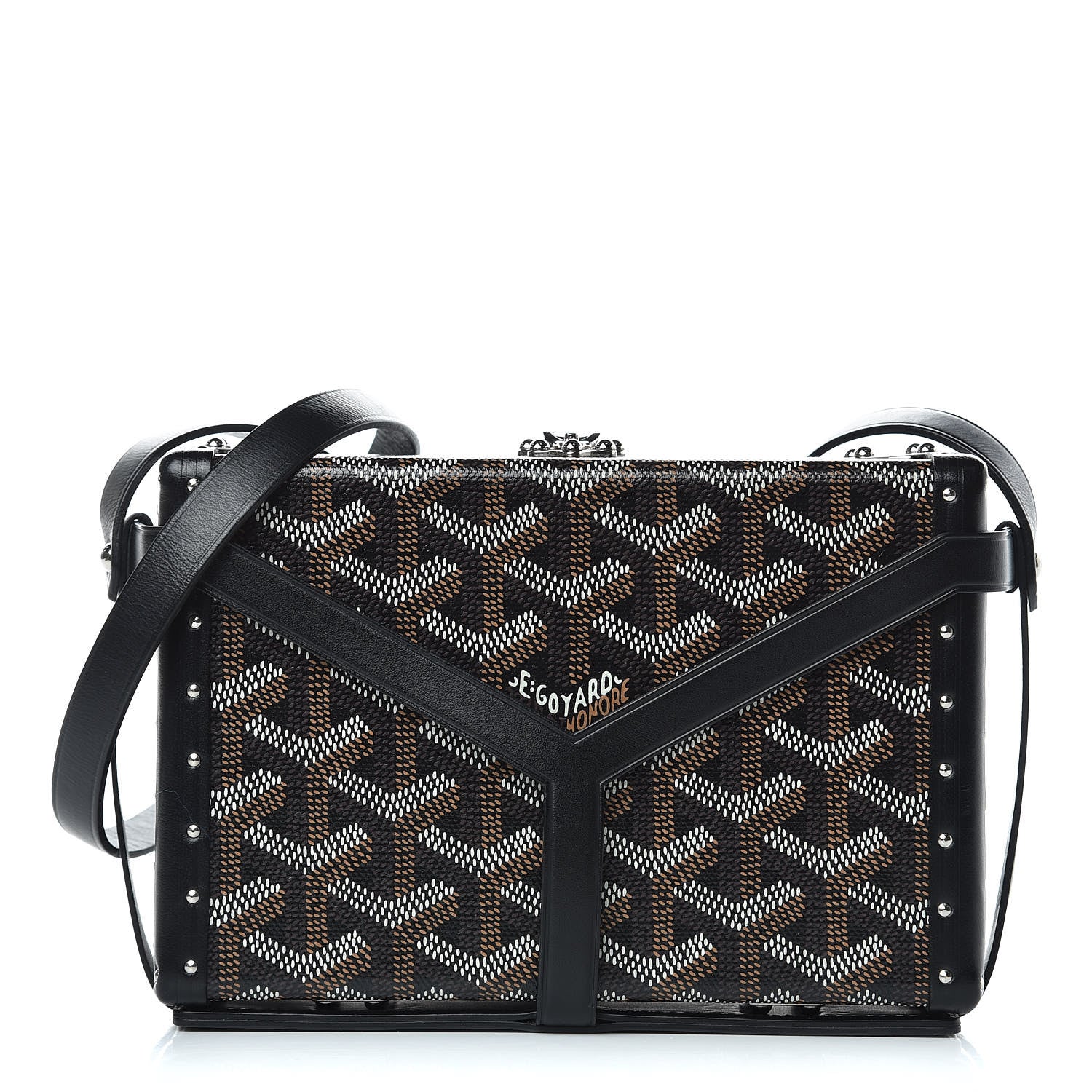 Goyard Goyardine Minaudiere Trunk Bag Black 1 of 11