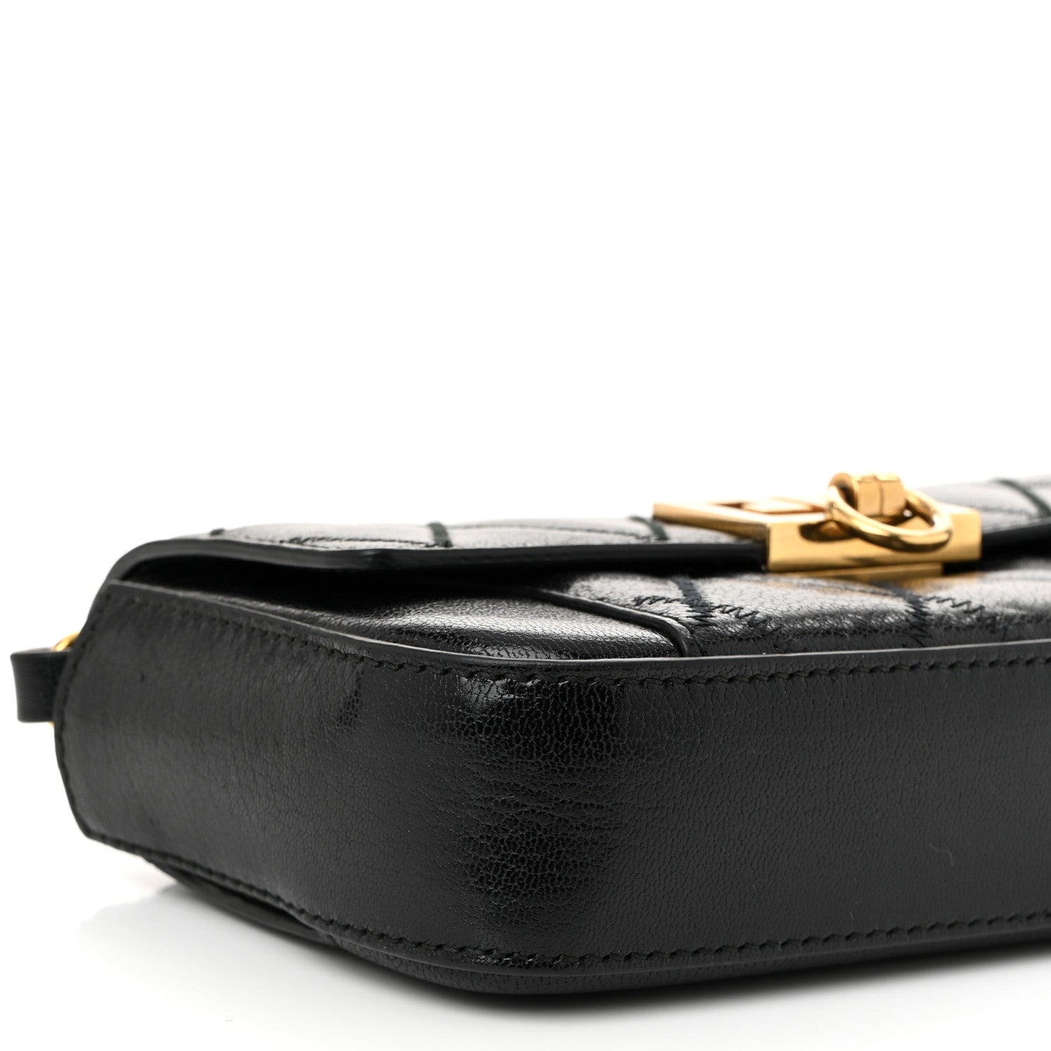 Givenchy Goatskin Quilted GV3 Mini Pocket Convertible Bag Black 8 of 10