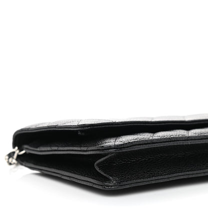 Chanel Caviar Quilted Wallet On Chain WOC Black 10 of 12