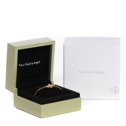 Van Cleef & Arpels 18K Yellow Gold Mother of Pearl Sweet Alhambra Butterfly Bracelet 6 of 6