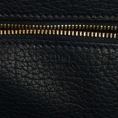 Celine Crisped Calfskin Mini Tie Tote Black 6 of 8