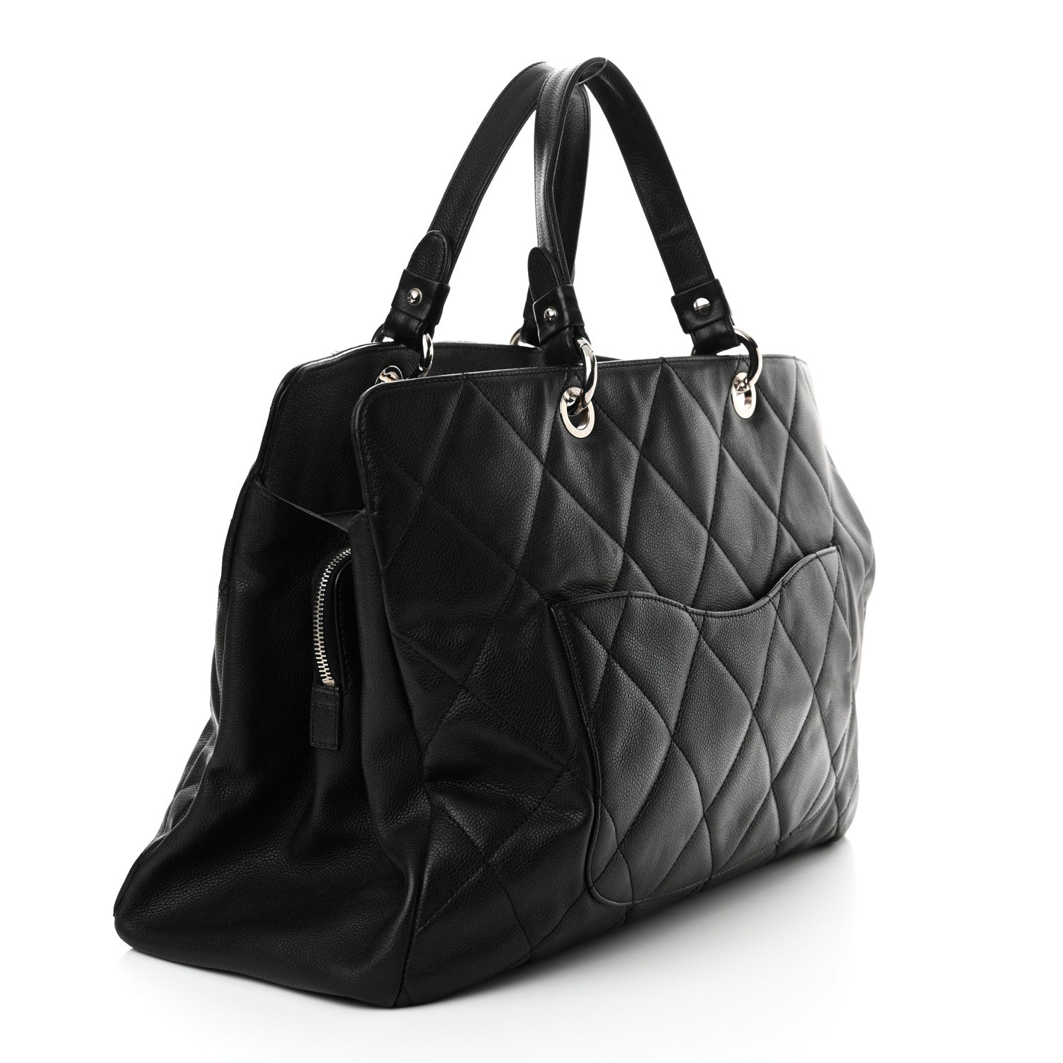 Chanel Caviar Quilted Timeless CC XL Shopping Tote Black 3 of 12