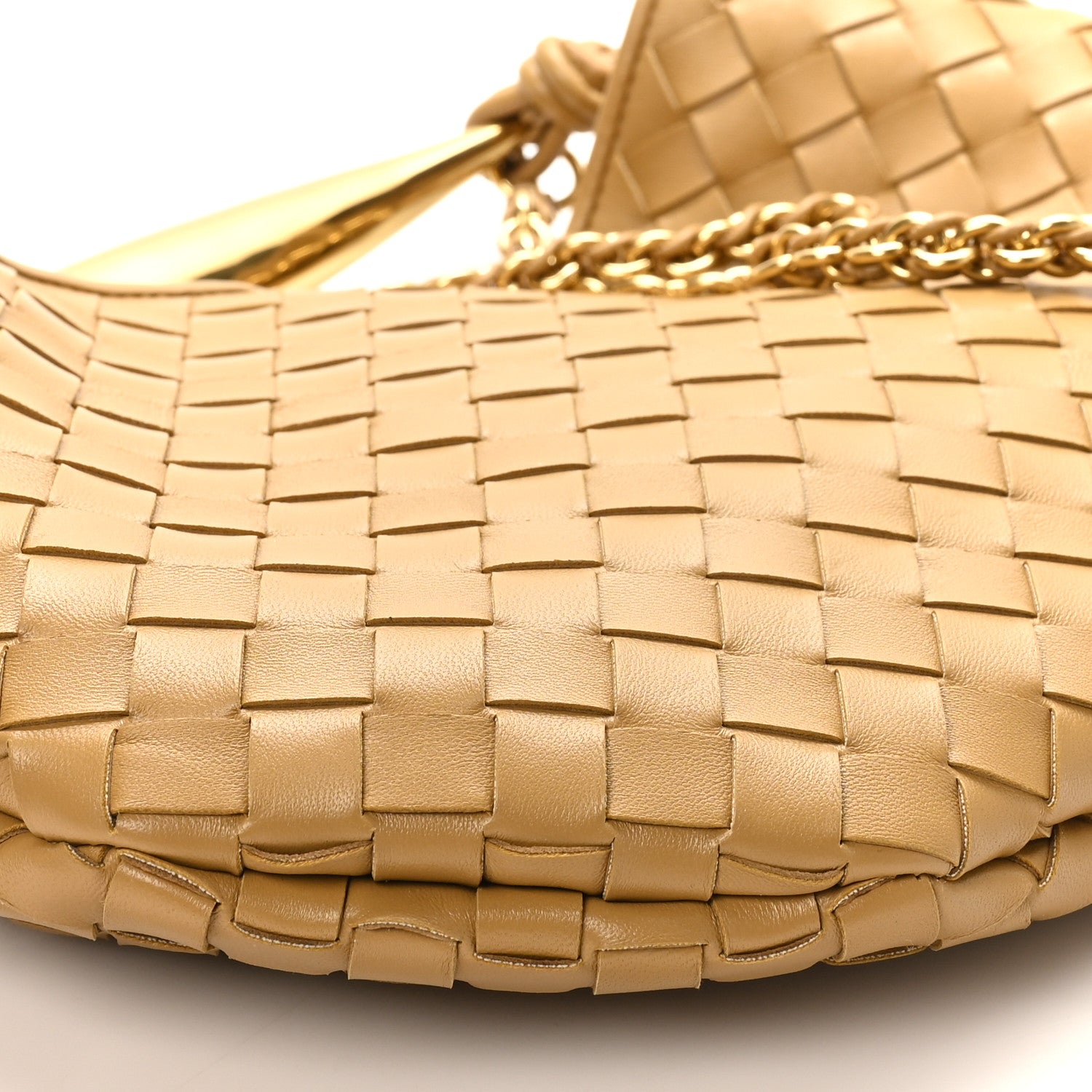 Bottega Veneta Nappa Intrecciato Sardine With Chain Bag Dark Praline 9 of 11