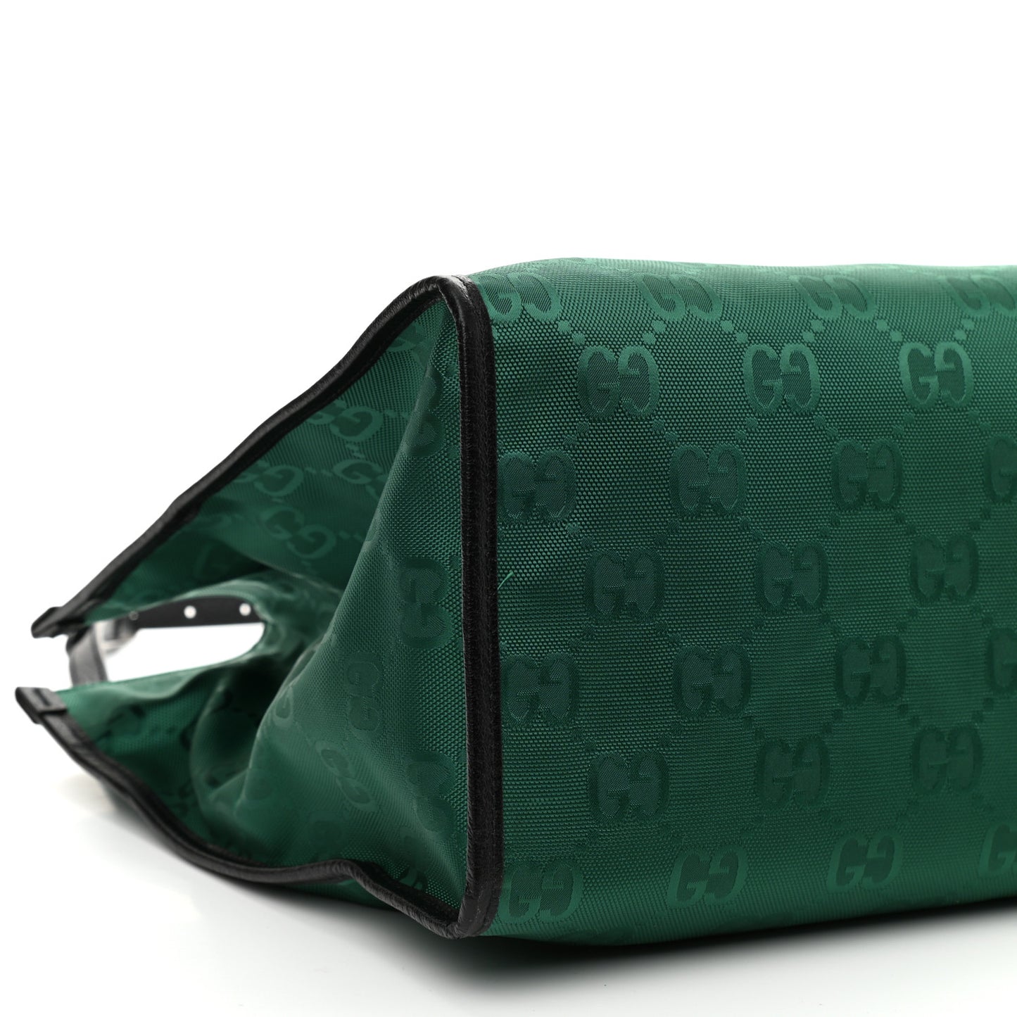 Econyl Nylon Monogram Large Off The Grid Tote Bag Scrabble Green Black