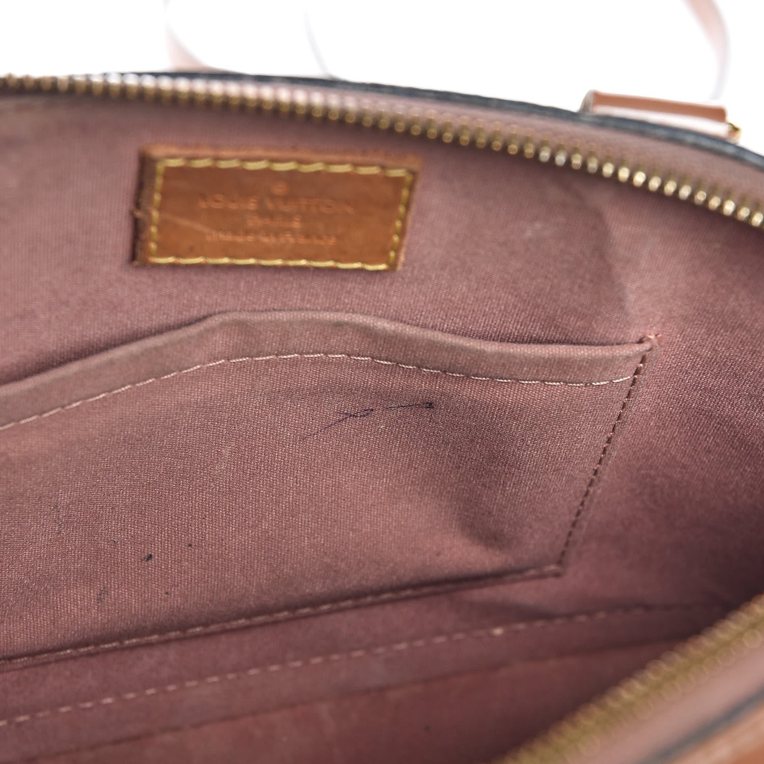 Louis Vuitton Vernis Alma BB Rose Velours 7 of 16