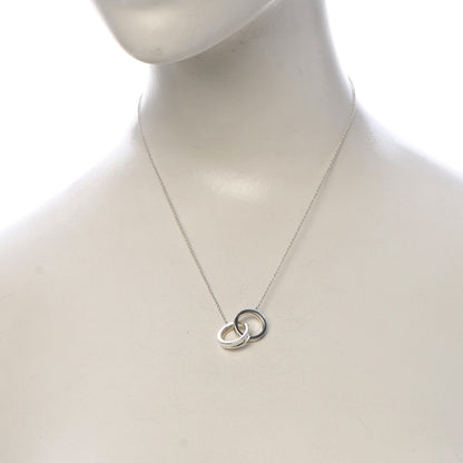 Tiffany Sterling Silver 1837 Interlocking Circles Pendant Necklace 2 of 9