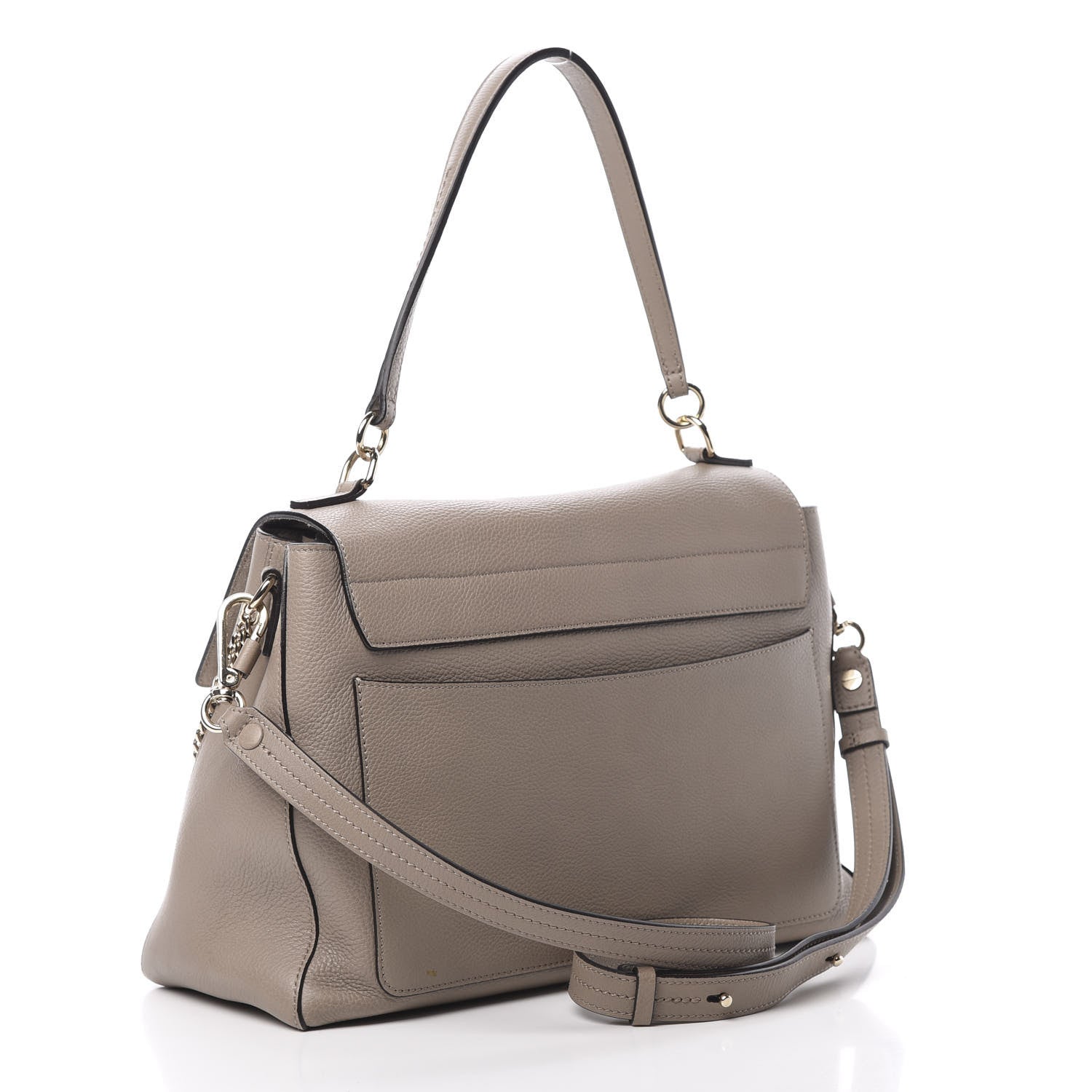 Chloe Calfskin Medium Faye Day Shoulder Bag Motty Grey 3 of 15