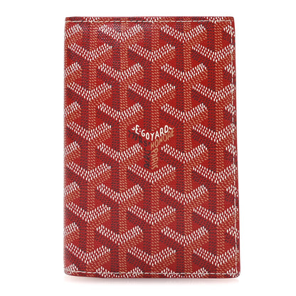 Goyard Goyardine Grenelle Passport Wallet Red 1 of 8