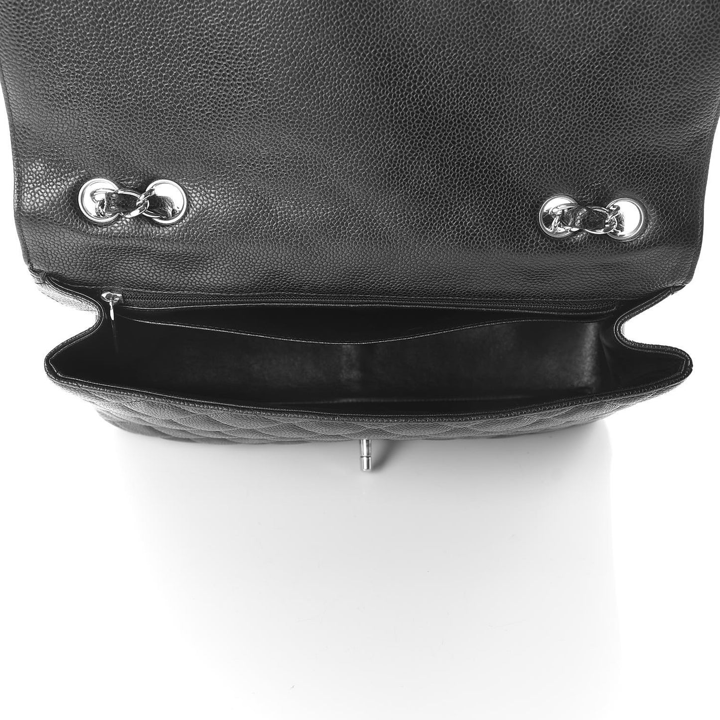 Caviar Quilted Jumbo Single Flap Black
