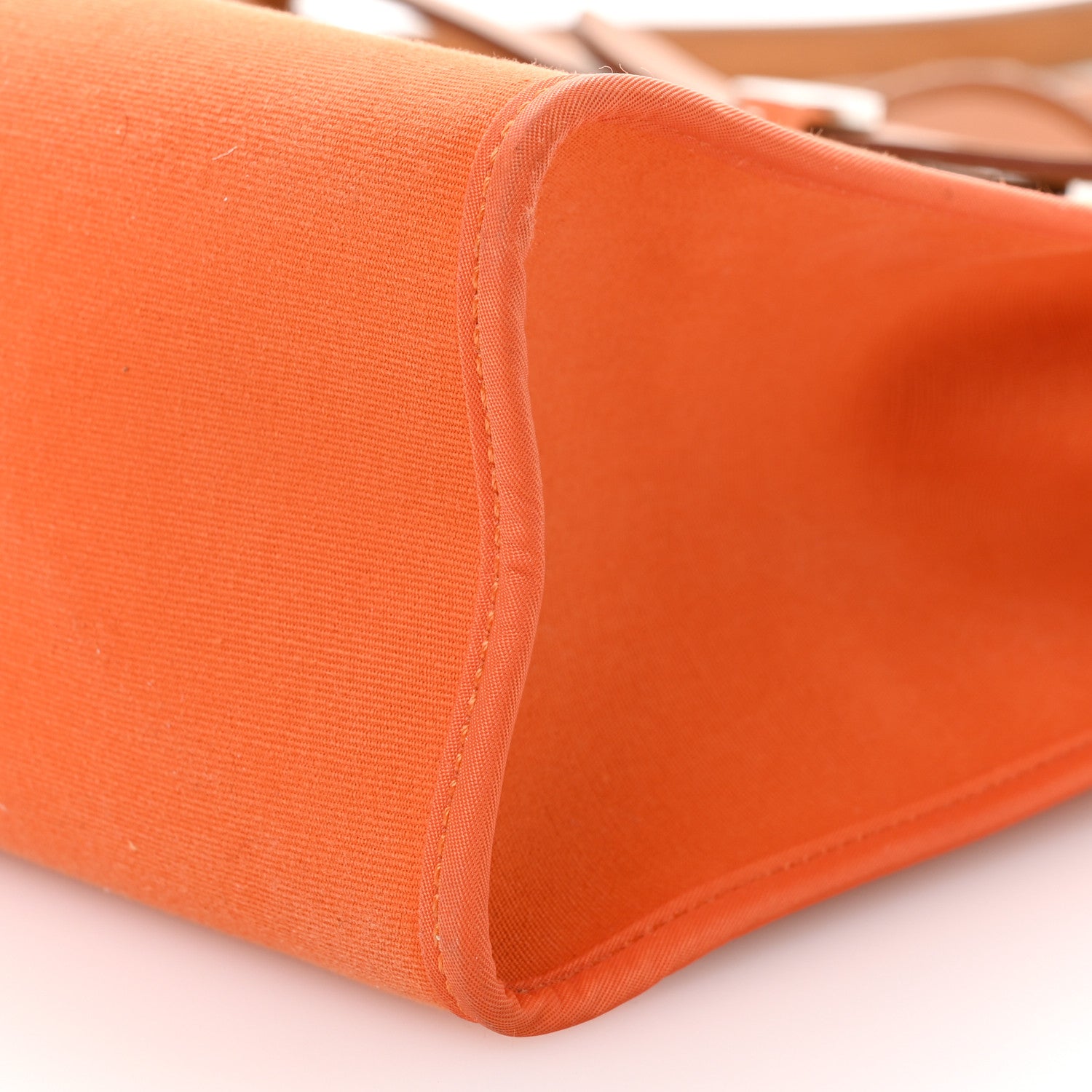 Hermes Vache Hunter Toile Herbag Zip 31 PM Orange 10 of 11