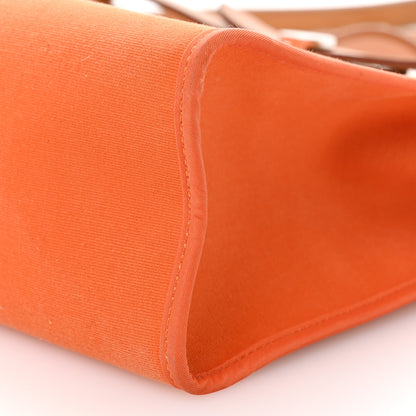 Hermes Vache Hunter Toile Herbag Zip 31 PM Orange 10 of 11