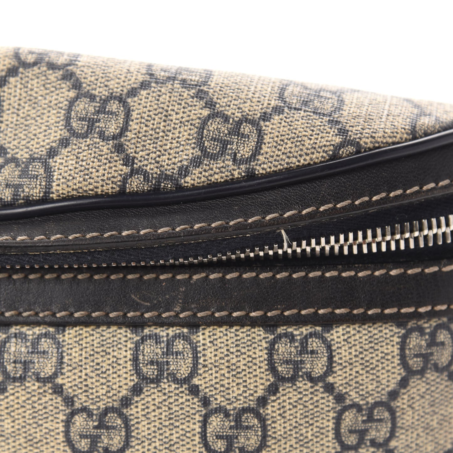 GG Supreme Monogram Belt Bag Navy