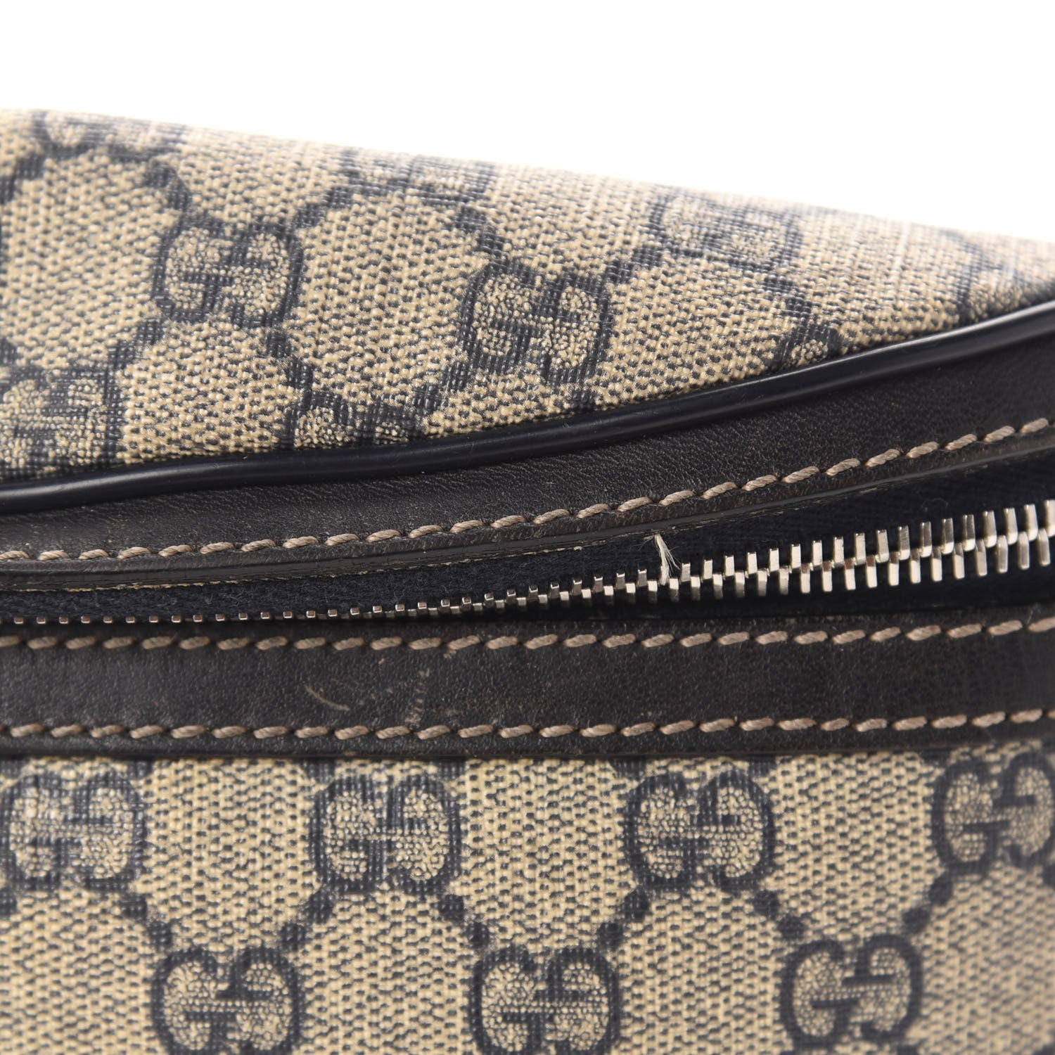 Gucci GG Supreme Monogram Belt Bag Navy 8 of 11