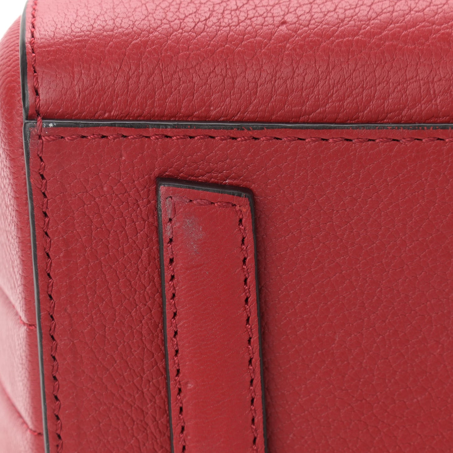 Sugar Goatskin Mini Antigona Medium Red