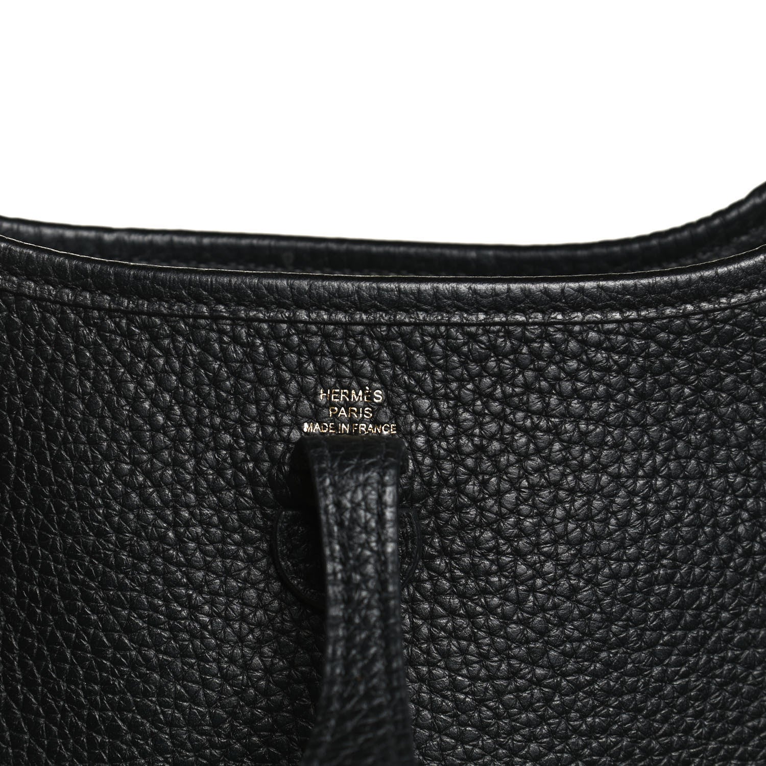 Hermes Taurillon Clemence Evelyne TPM Black 6 of 13