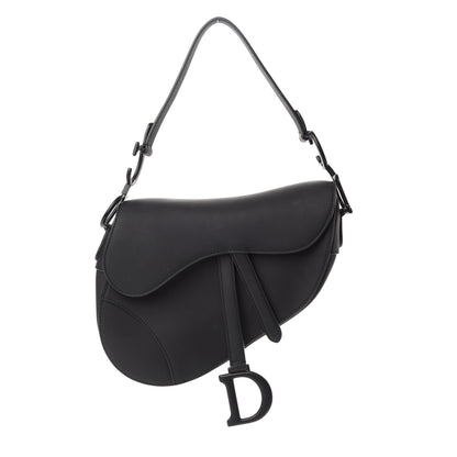 Christian Dior Ultra Matte Calfskin Saddle Bag Black 1 of 14