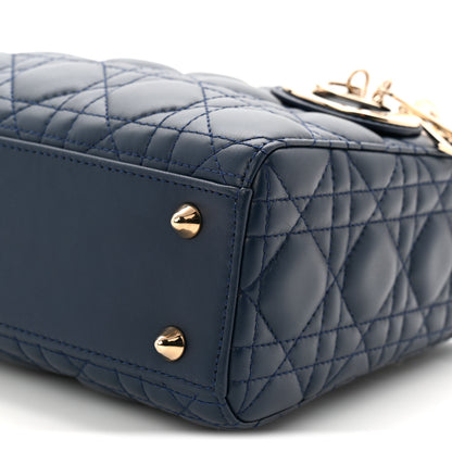 Christian Dior Lambskin Cannage Small My ABCDior Lady Dior Blue 18 of 21