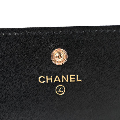 Chanel Lambskin Quilted Chanel 19 Flap Wallet Black 6 of 12