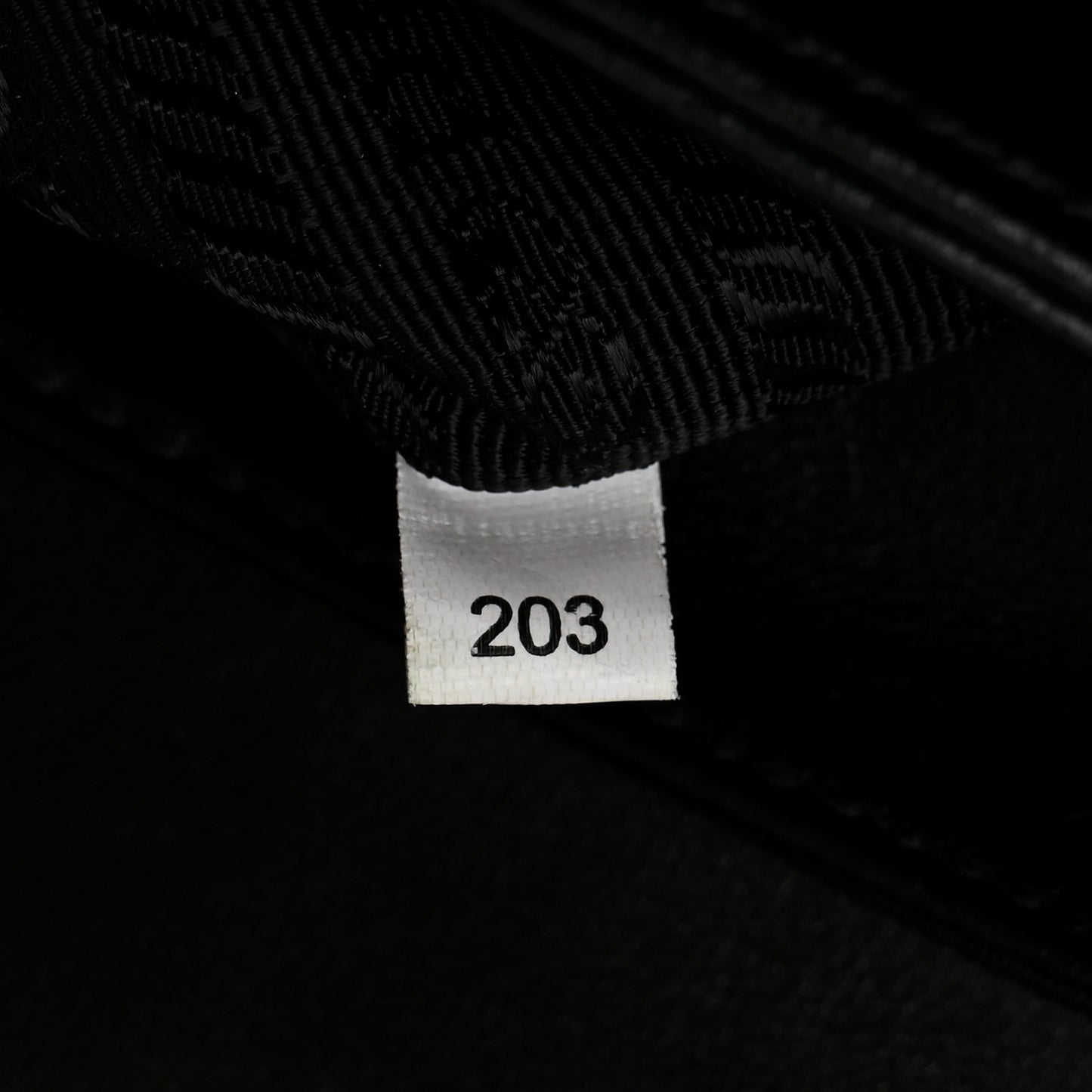 Saffiano Tessuto Nylon Chain Shoulder Bag Black