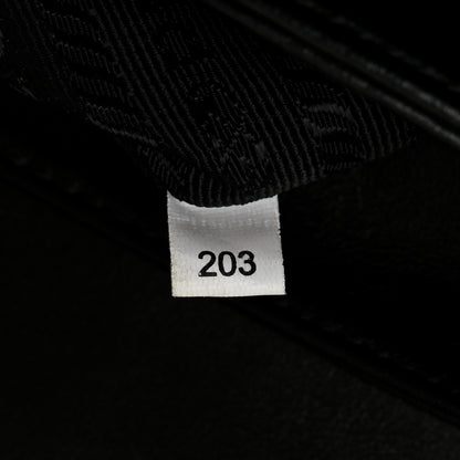 Prada Saffiano Tessuto Nylon Chain Shoulder Bag Black 7 of 10
