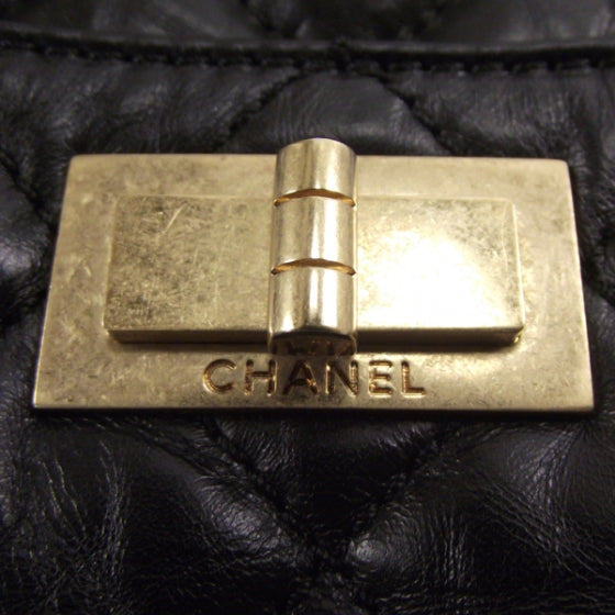 Chanel Aged Calfskin Quilted Medium Reissue Camera Case Black 11 of 11